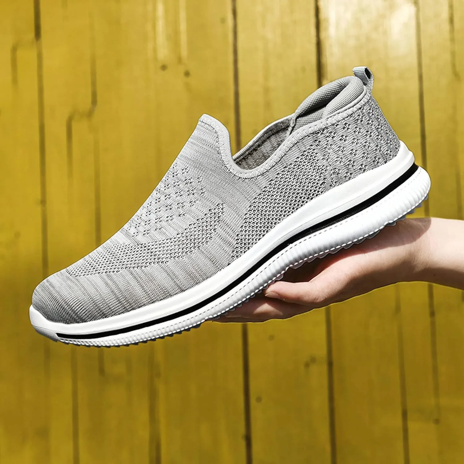 Men's Breathable Loafers Men's Casual Non-Slip Walking Shoes Slip On Comfortable Non-Slip Lightweight Casual Shoes