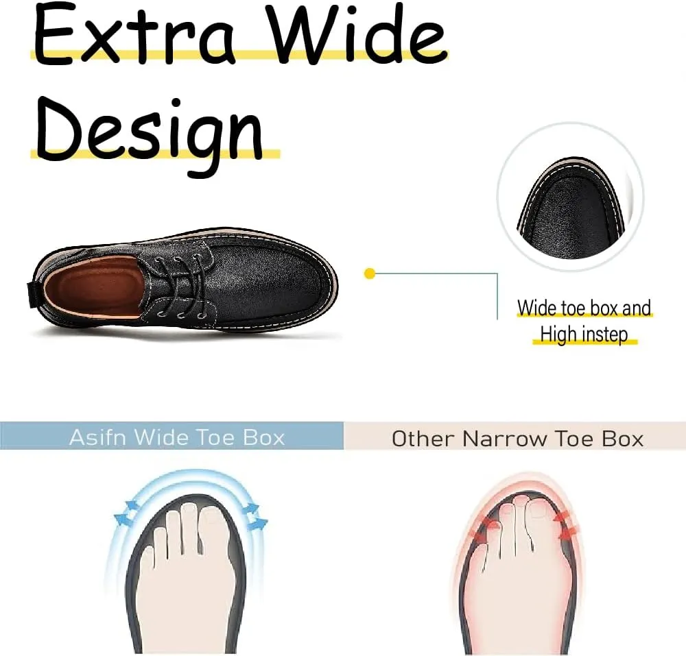 Mens Casual Oxfords Fashion Business Loafers Lightweight Soft Office Shoes Non-Slip Breathable Walking Shoes