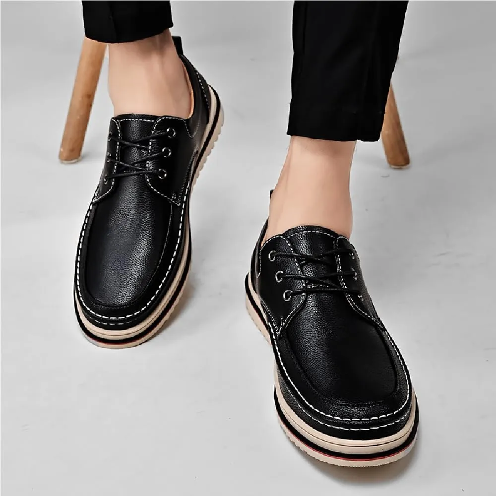 Mens Casual Oxfords Fashion Business Loafers Lightweight Soft Office Shoes Non-Slip Breathable Walking Shoes