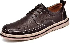 Mens Casual Oxfords Fashion Business Loafers Lightweight Soft Office Shoes Non-Slip Breathable Walking Shoes