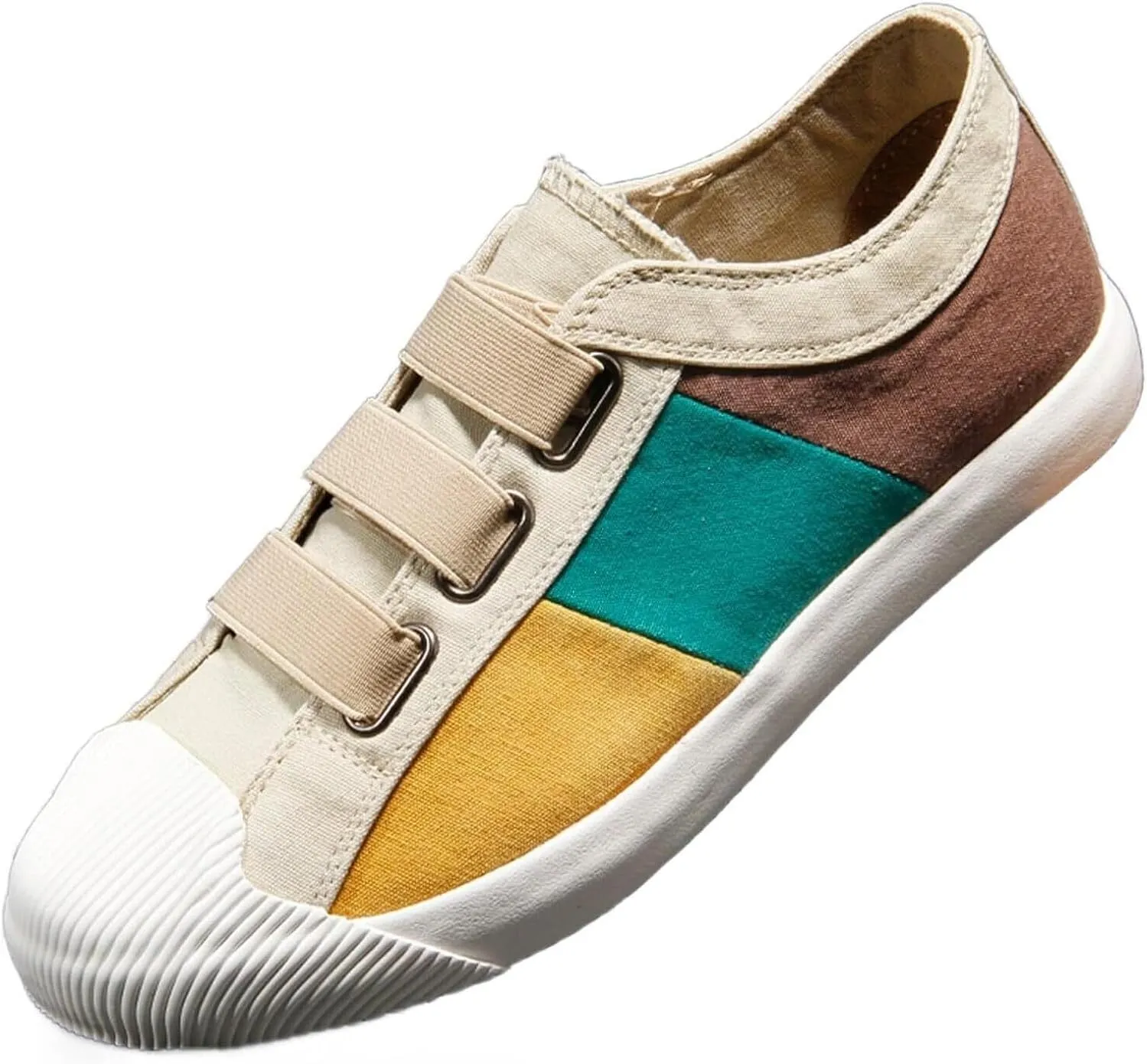 Men's Casual Slip On Loafers Canvas Walking Shoes Low Top Comfortable Breathable Sneakers