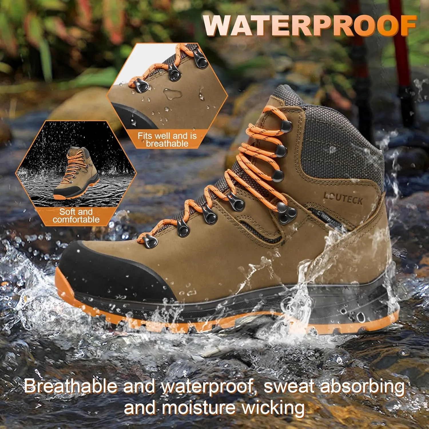 Men's Hiking Boots ?C Durable and Comfortable Men's Climbing Boots for Rugged Outdoor Adventures, Perfect for Hiking, and Climbing