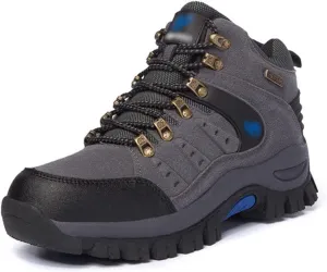 Men's Hiking Shoes, Hiking Shoes, Couple Style, High Top, Mountain Climbing, Breathable, Wear-Resistant, Outdoor Climbing (Color : Gray Blue, Size : 9)