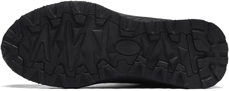 Mens Hiking Shoes Sturdy Thick Outsole Soft Insole Leather Upper,Water-Proof Warmth Lightweight Wear-Resistant Insulative Anti-Slip Outdoor Trekking Shoes for Climbing