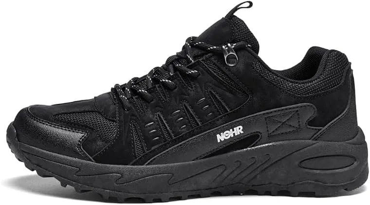 Mens Hiking Shoes Sturdy Thick Outsole Soft Insole Leather Upper,Water-Proof Warmth Lightweight Wear-Resistant Insulative Anti-Slip Outdoor Trekking Shoes for Climbing