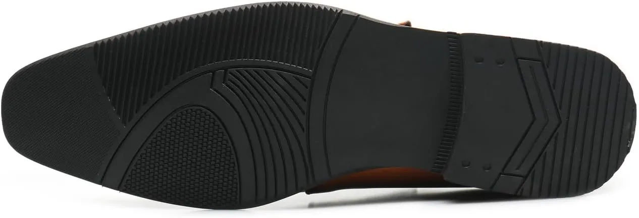 Men's Loafers Slip-Ons Formal Dress Buckle Leather Walking Shoes Casual Wedding Fashion Tuxedo Shoes for Men