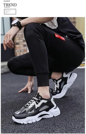 Men's Mesh Breathable Streetwear Shoes  Comfortable for Running, Climbing & Hiking with Lightweight Support