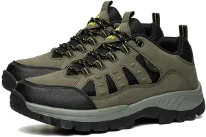 Men's Non-Slip Waterproof Hiking Shoes Outdoor Walking Sneakers Lightweight Non-Slip Trekking Training Walking Camping