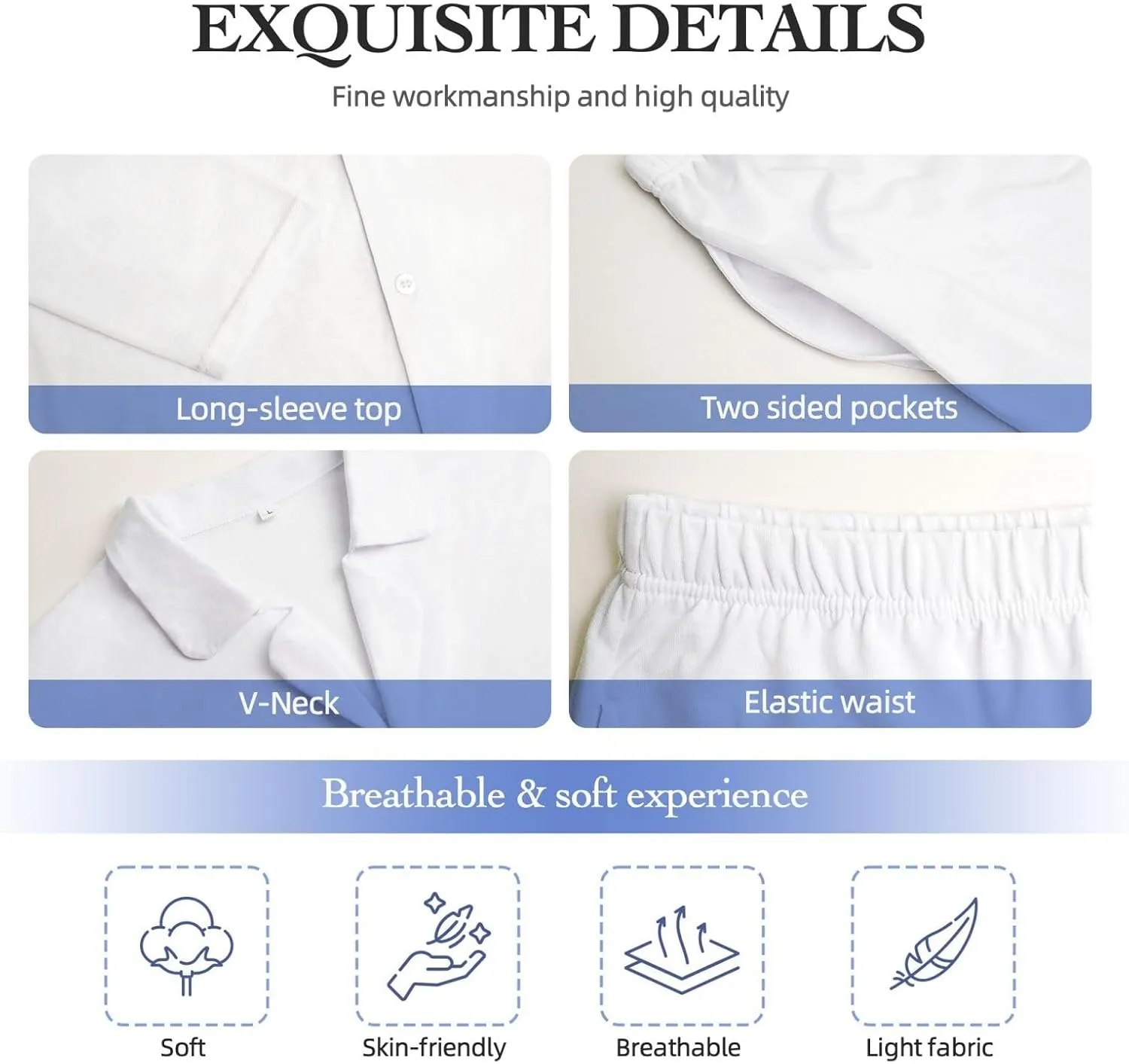 Mens Pajamas Set - Classic Floral Blue Skate Shoes Long Sleeve Sleepwear Nightwear Pjs Lounge Pajama Sets For Men