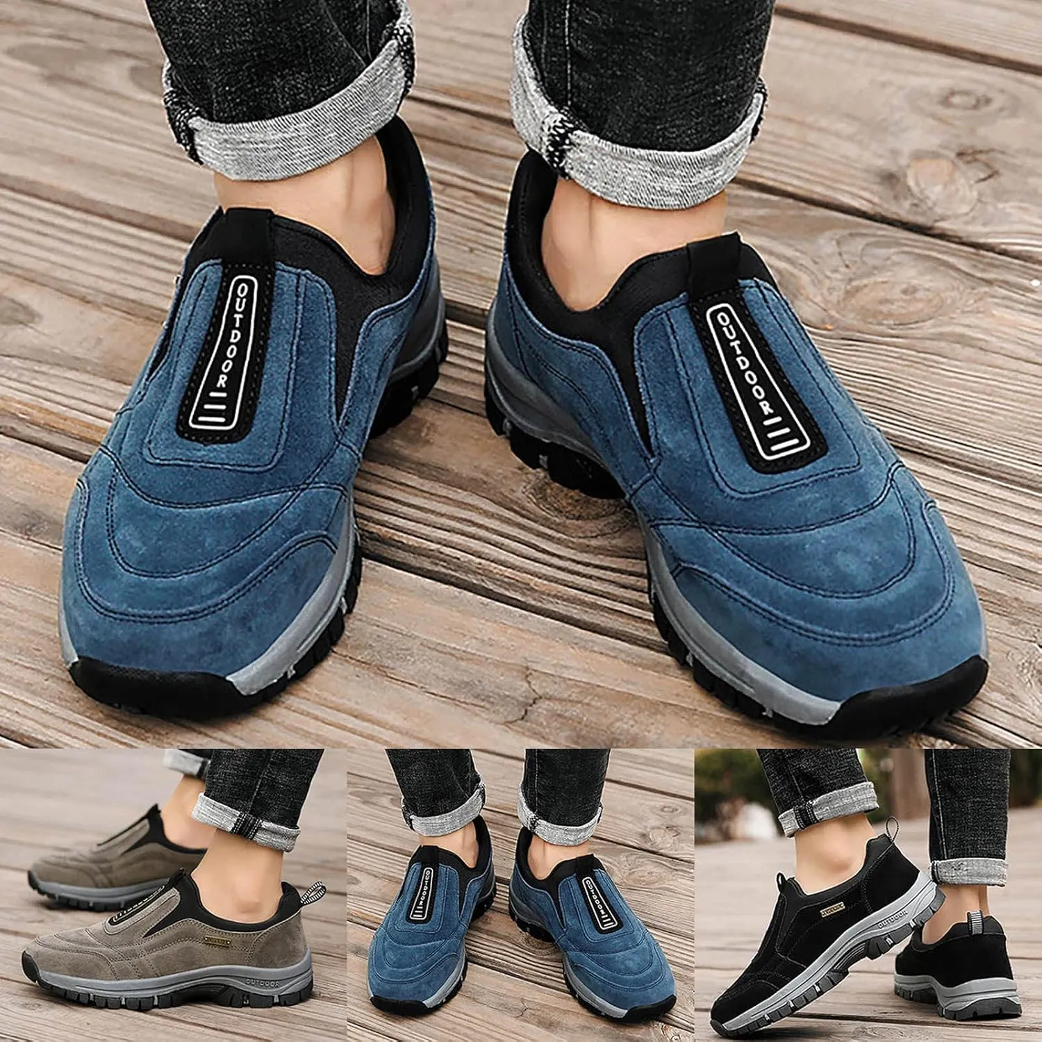 Men's Shoes Fashion Outdoor Country Climbing Shoes Breathable Casual Comfortable Sports Lightweight Hiking Shoes