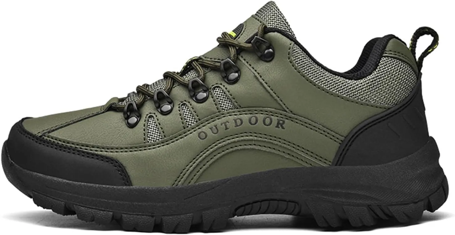 Mens Slip On Hiking Shoes Non Slip Tennis Running Shoes Outdoor Lightweight Breathable Comfortable Workout Sneakers