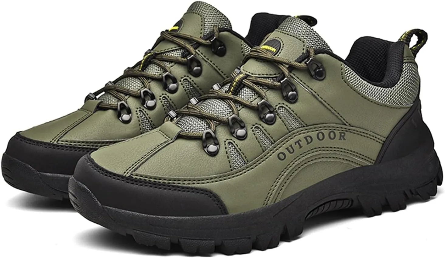Mens Slip On Hiking Shoes Non Slip Tennis Running Shoes Outdoor Lightweight Breathable Comfortable Workout Sneakers