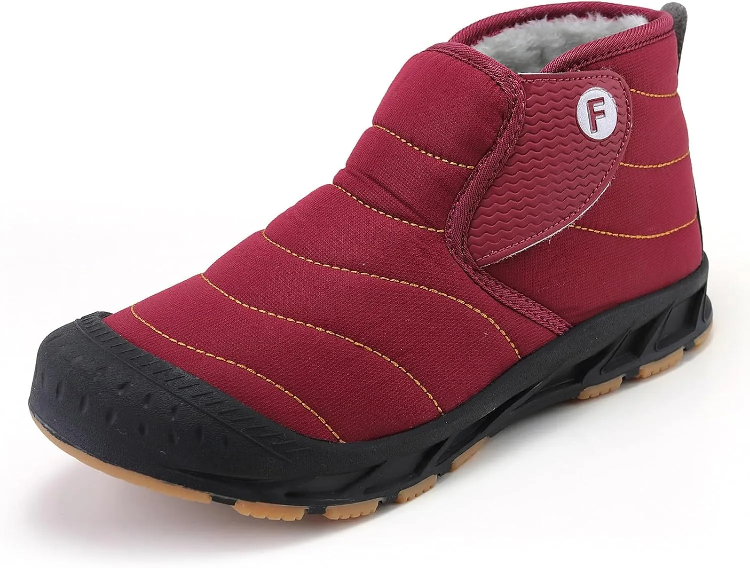 Men's Snow Boots,Outdoor Comfortable Keep Warm Winter Boots for Men,Lightweight Slip Resistant Warm Fur Lined Hiking Winter Boots,Rubber Sole