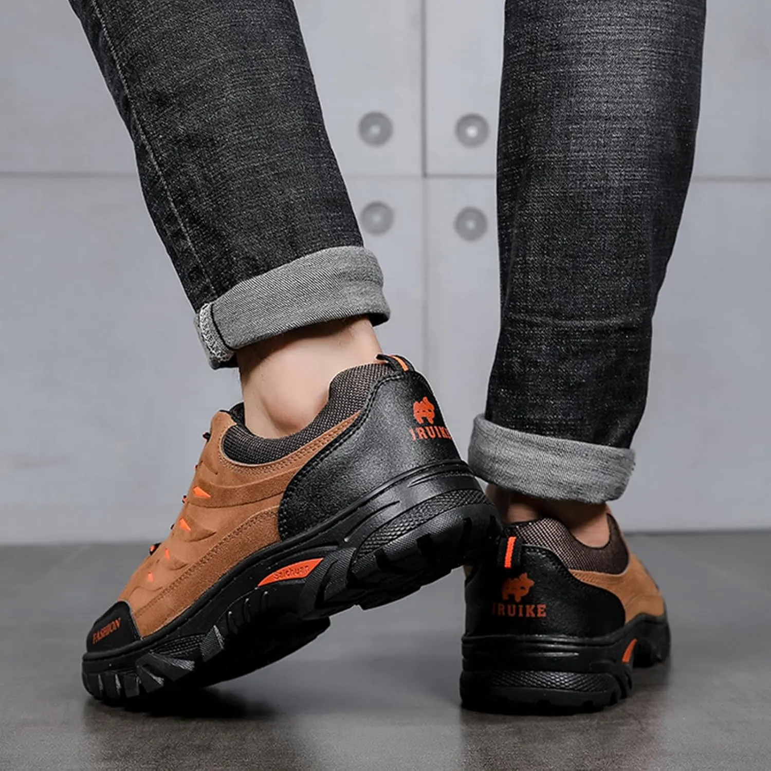 Mens Walking Shoes Outdoor Breathable Hiking Shoes Lightweight Camping Climbing Running Shoes