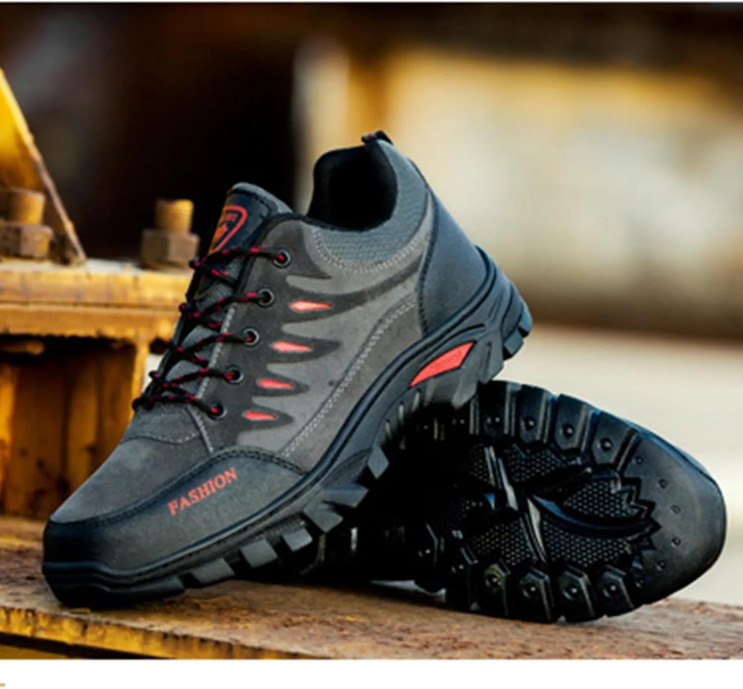 Mens Walking Shoes Outdoor Breathable Hiking Shoes Lightweight Camping Climbing Running Shoes