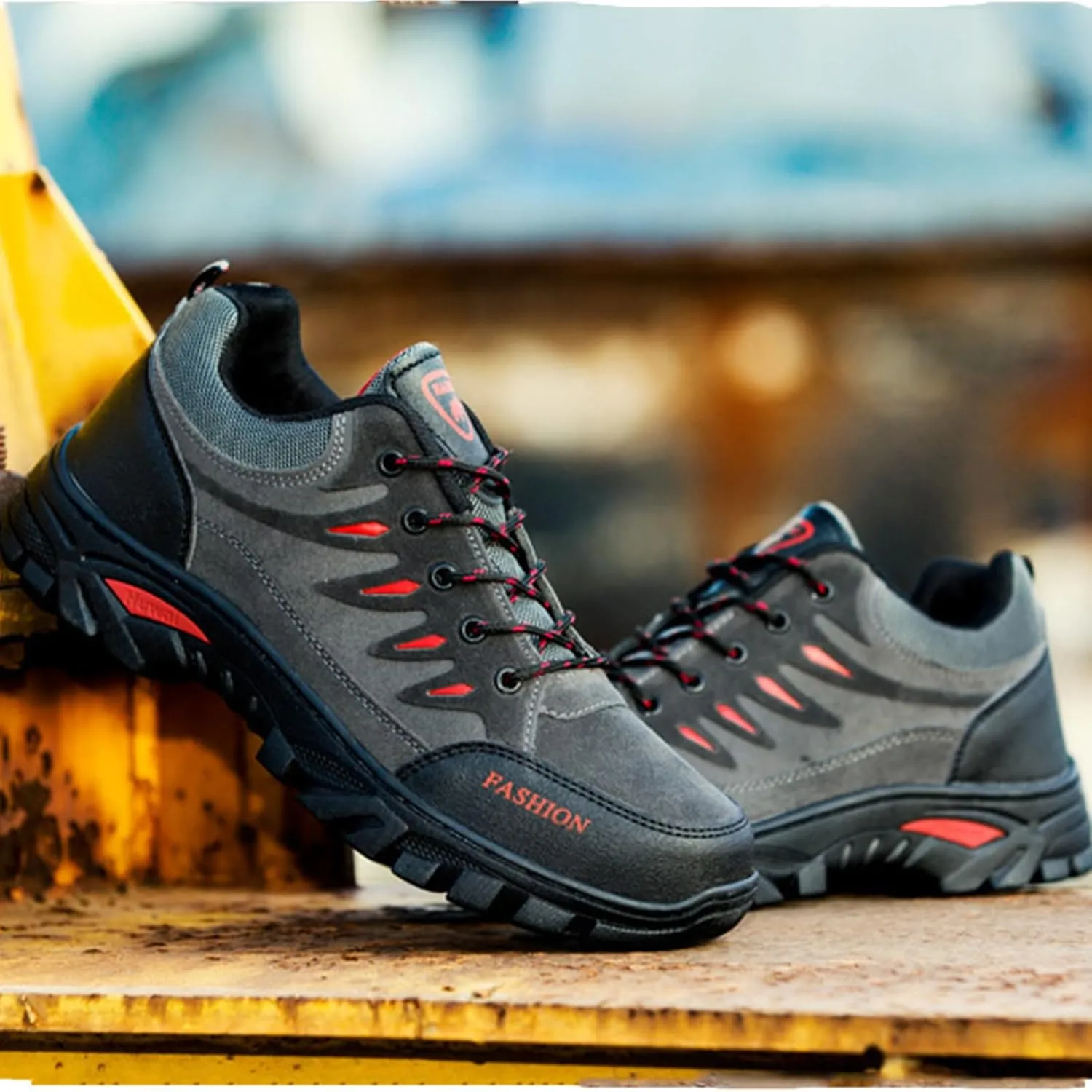 Mens Walking Shoes Outdoor Breathable Hiking Shoes Lightweight Camping Climbing Running Shoes