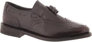 Men's Wingtip Slip-On, 10.5 6E US, Burgundy