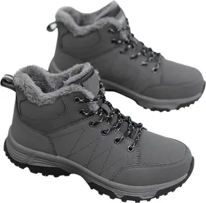 Mens Women Winter Snow Boots Casual Lightweight Waterproof Anti-Slip Fur Lined Backpacking Hiking Athletic Boots