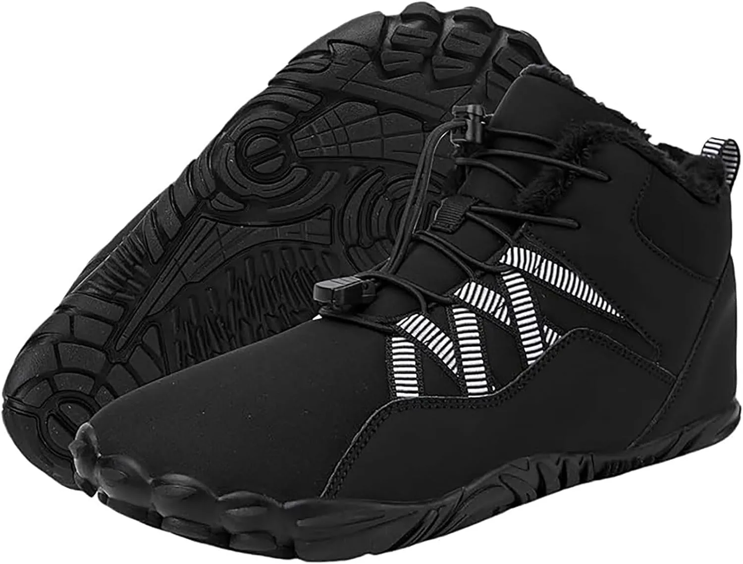Mens Work Boots Wide Width Hiking Sneakers Women's Slip On Warm Safety Shoes for Women Non Slip Slip On Platform Shoes Lightweight Comfortable Hike Grounded Footwear