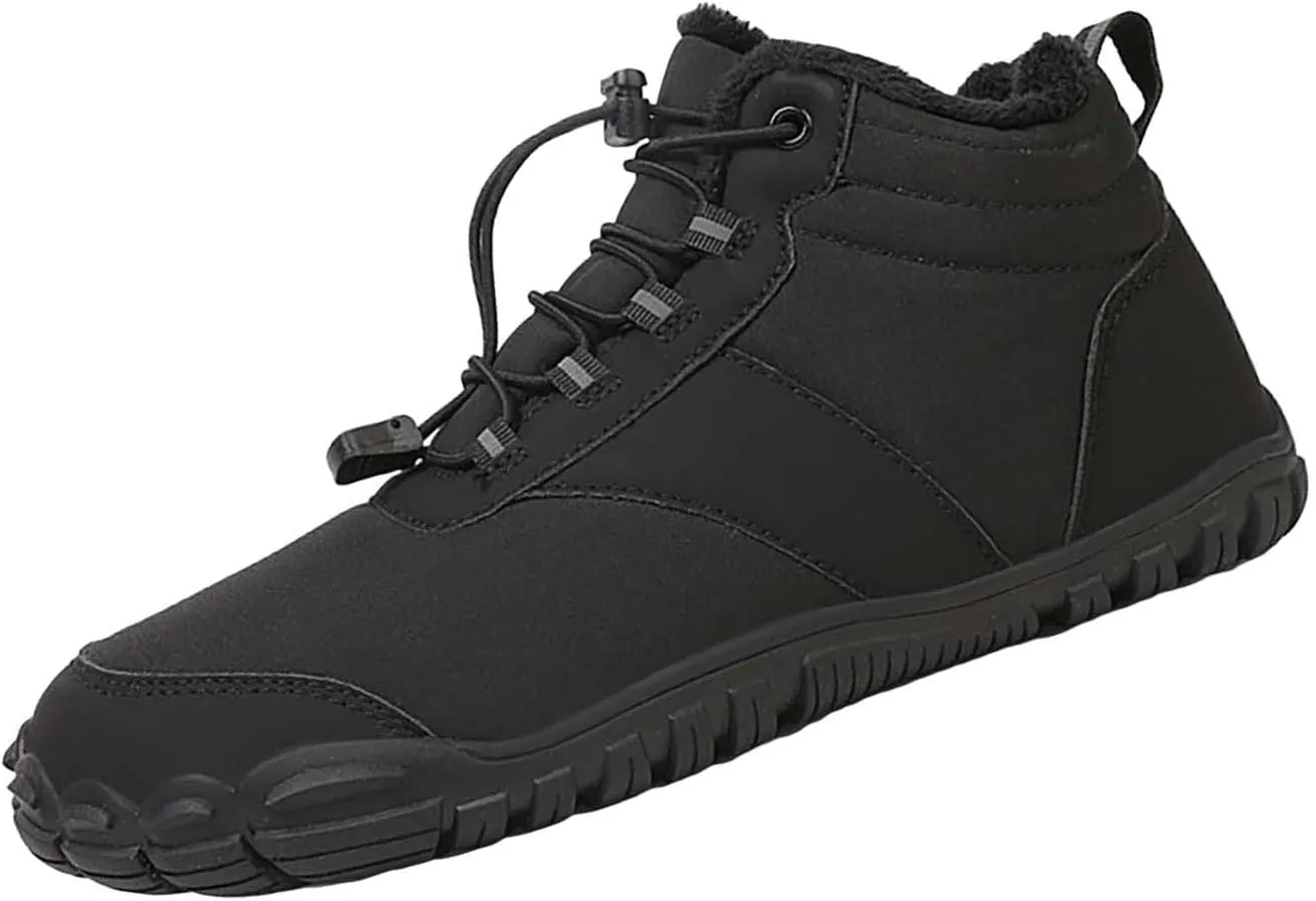 Mens Work Boots Wide Width Hiking Sneakers Women's Slip On Warm Safety Shoes for Women Non Slip Slip On Platform Shoes Lightweight Comfortable Hike Grounded Footwear
