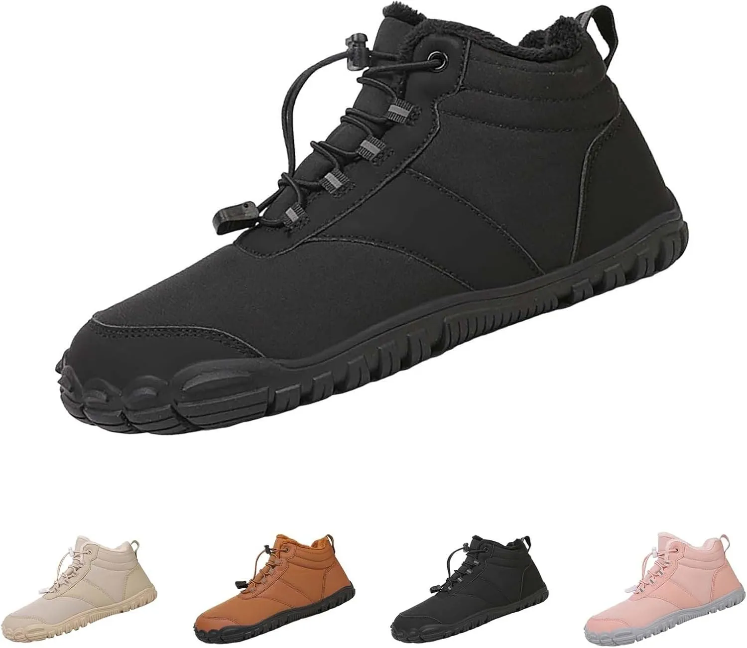 Mens Work Boots Wide Width Hiking Sneakers Women's Slip On Warm Safety Shoes for Women Non Slip Slip On Platform Shoes Lightweight Comfortable Hike Grounded Footwear