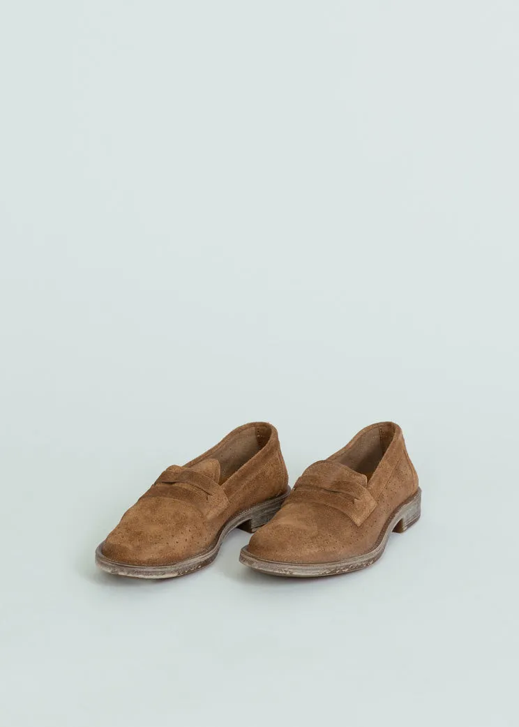 MOMA Brown Suede Loafer