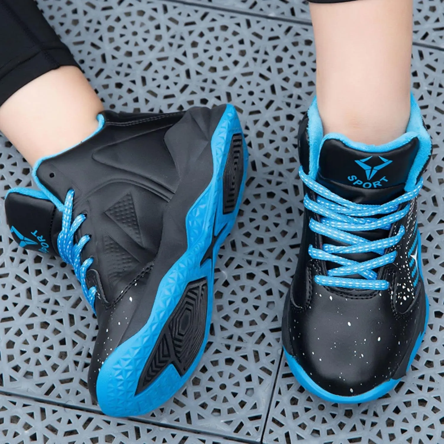 New Children's Non Slip high top Basketball Shoes