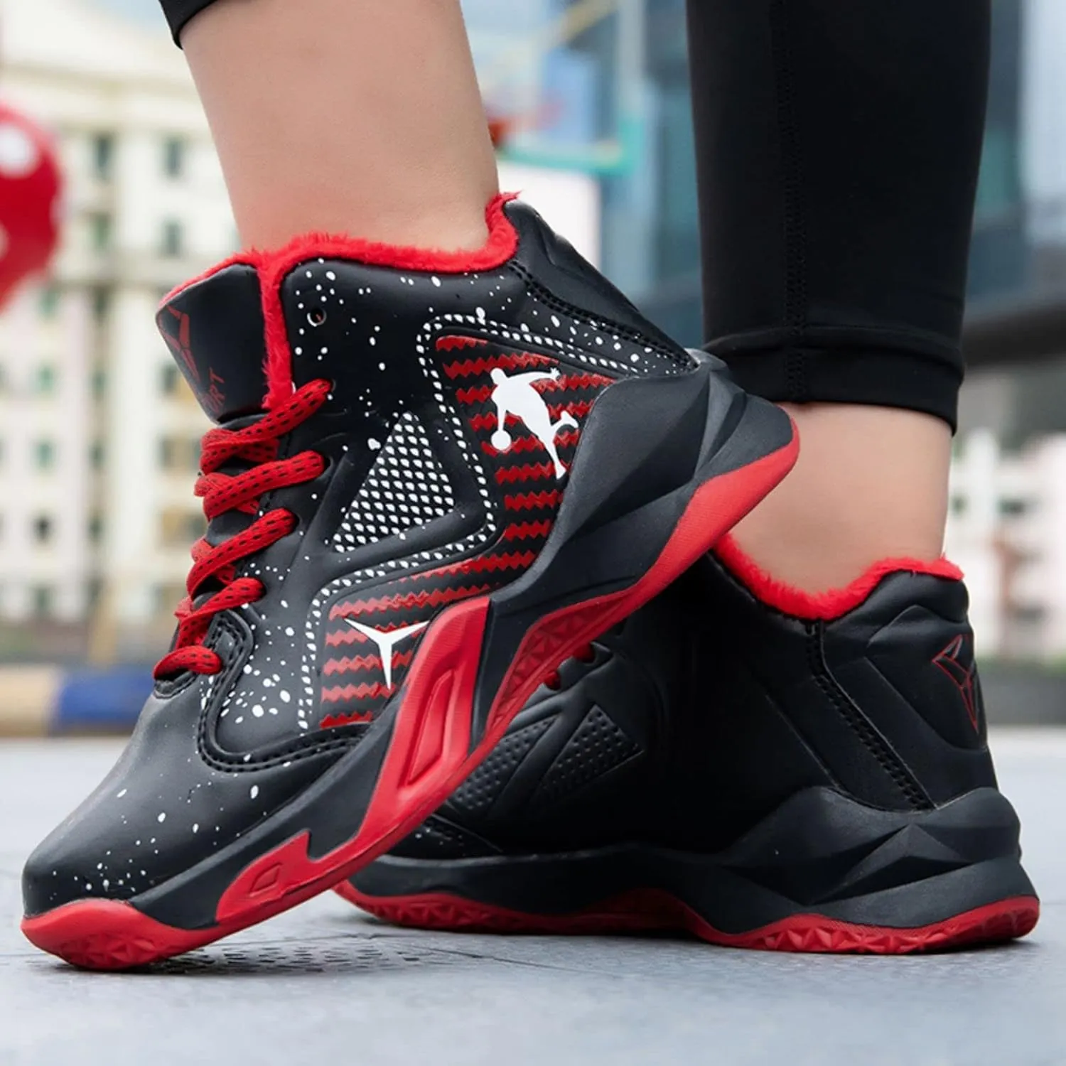 New Children's Non Slip high top Basketball Shoes