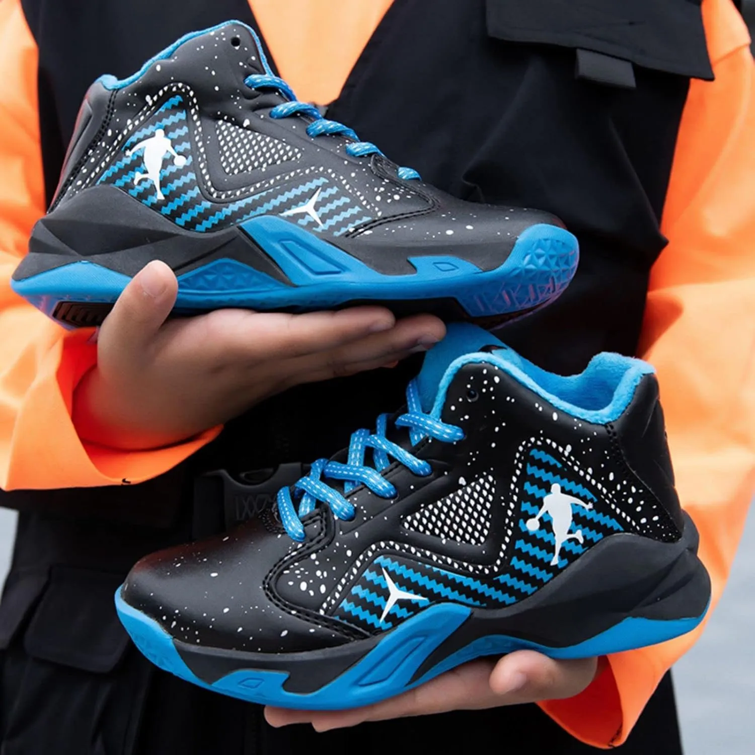 New Children's Non Slip high top Basketball Shoes