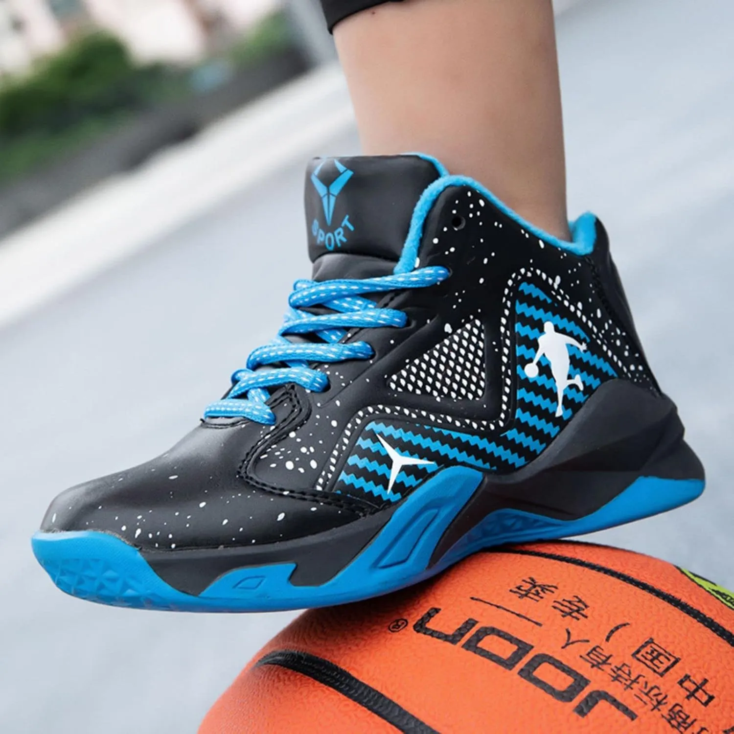 New Children's Non Slip high top Basketball Shoes