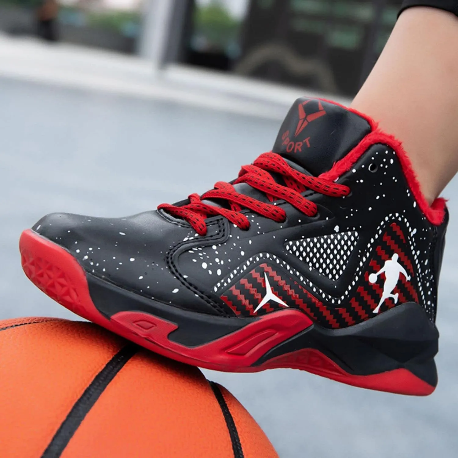 New Children's Non Slip high top Basketball Shoes