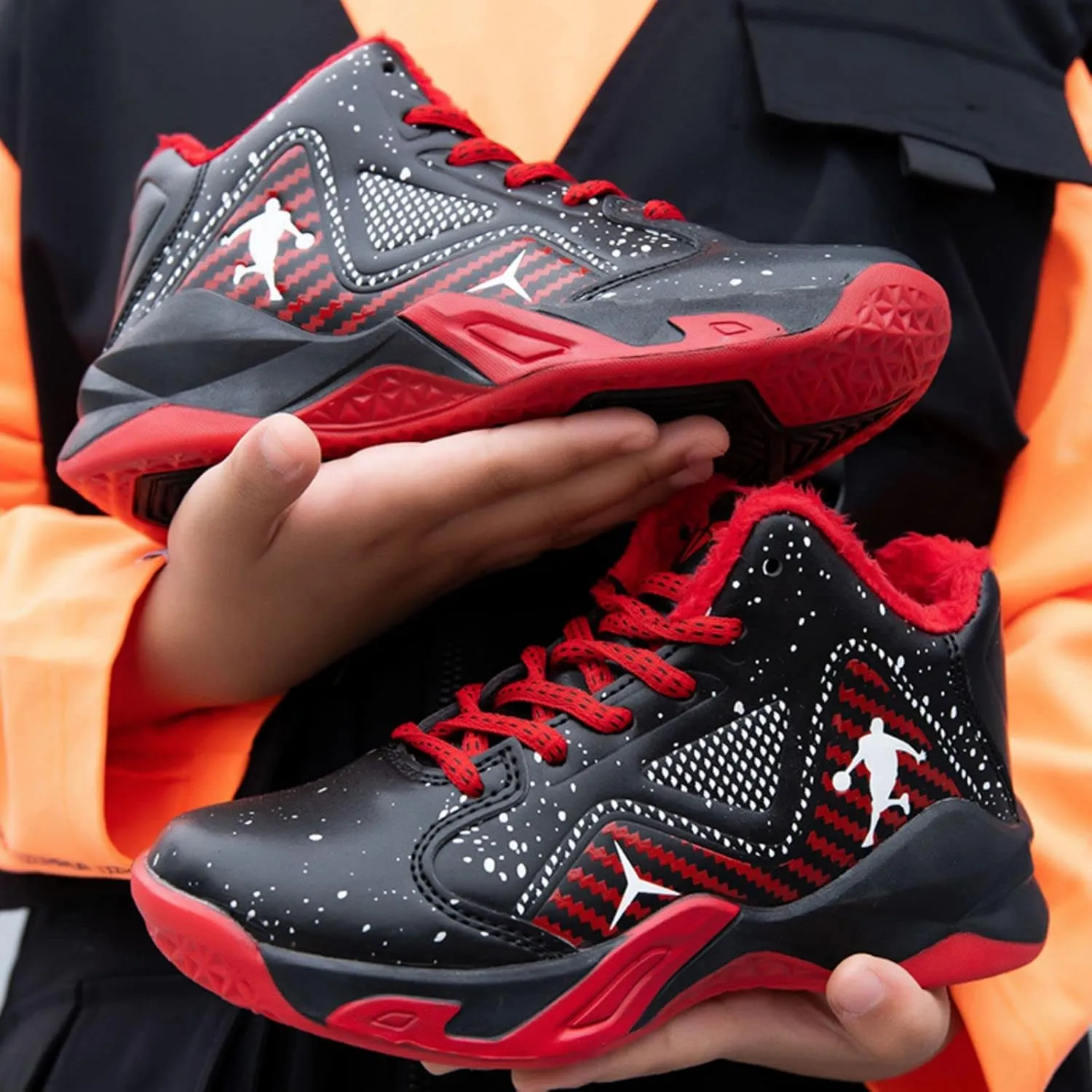 New Children's Non Slip high top Basketball Shoes