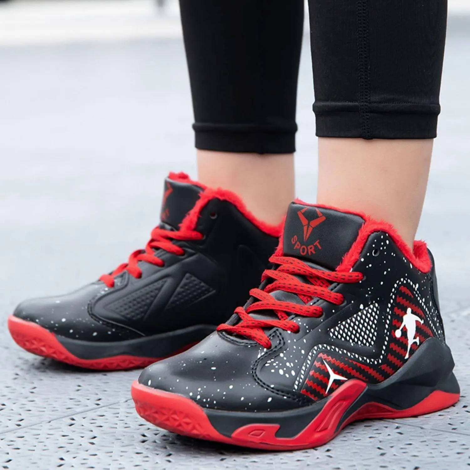 New Children's Non Slip high top Basketball Shoes