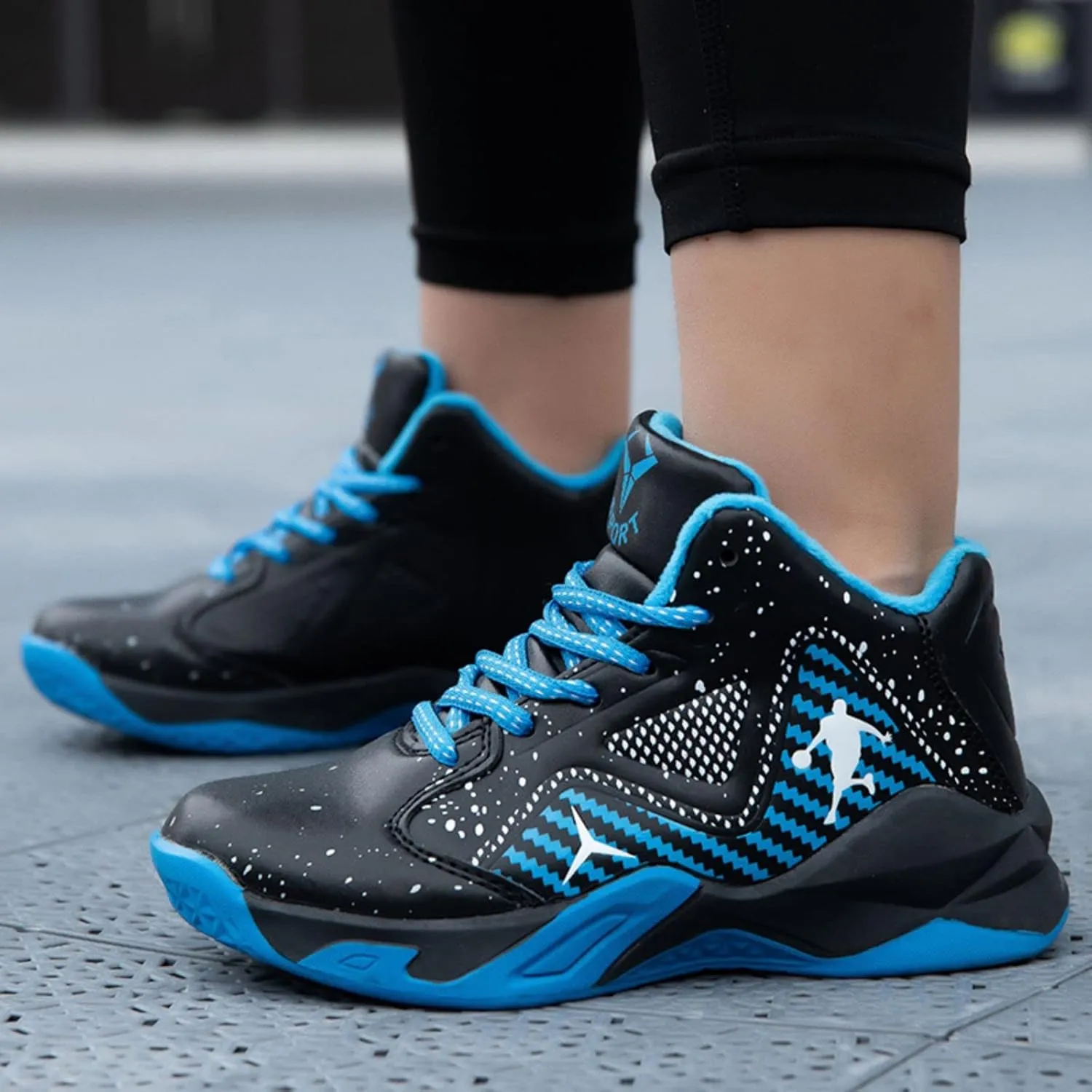 New Children's Non Slip high top Basketball Shoes