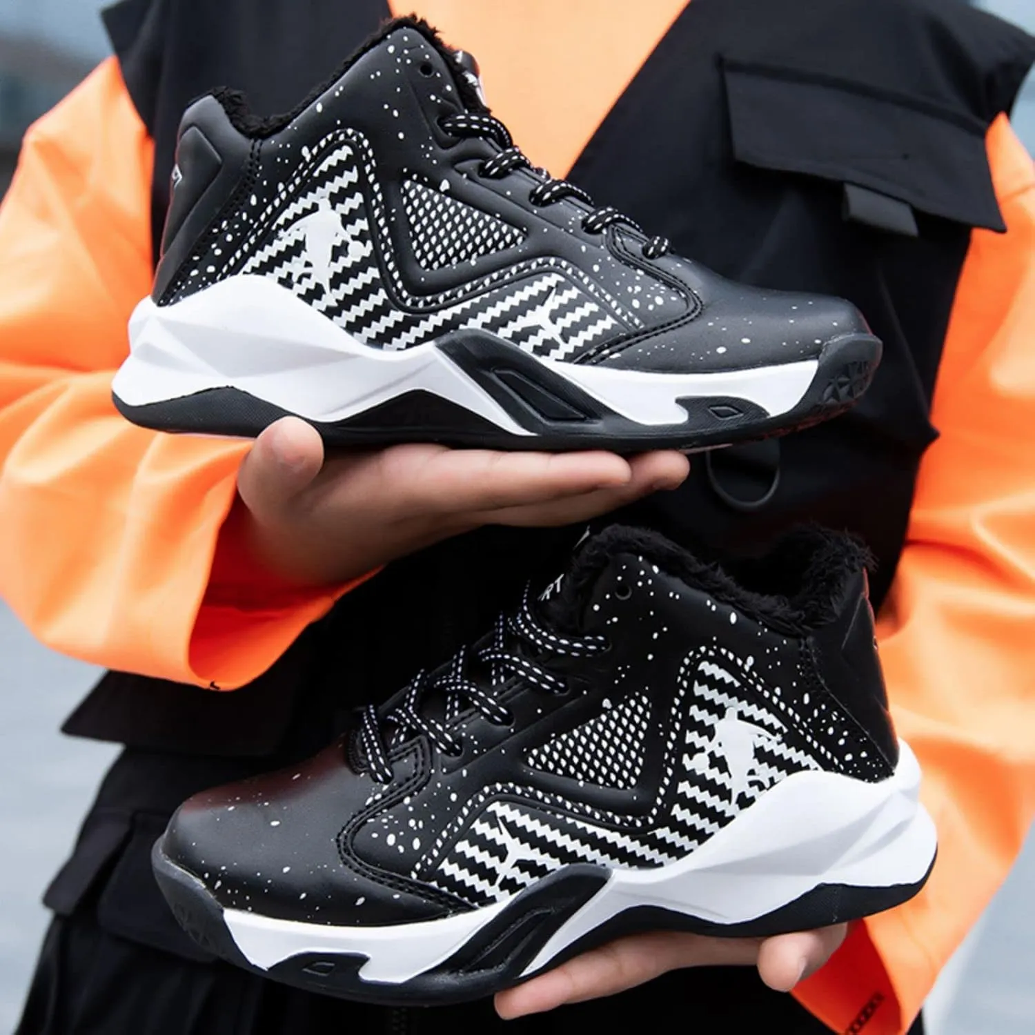 New Children's Non Slip high top Basketball Shoes