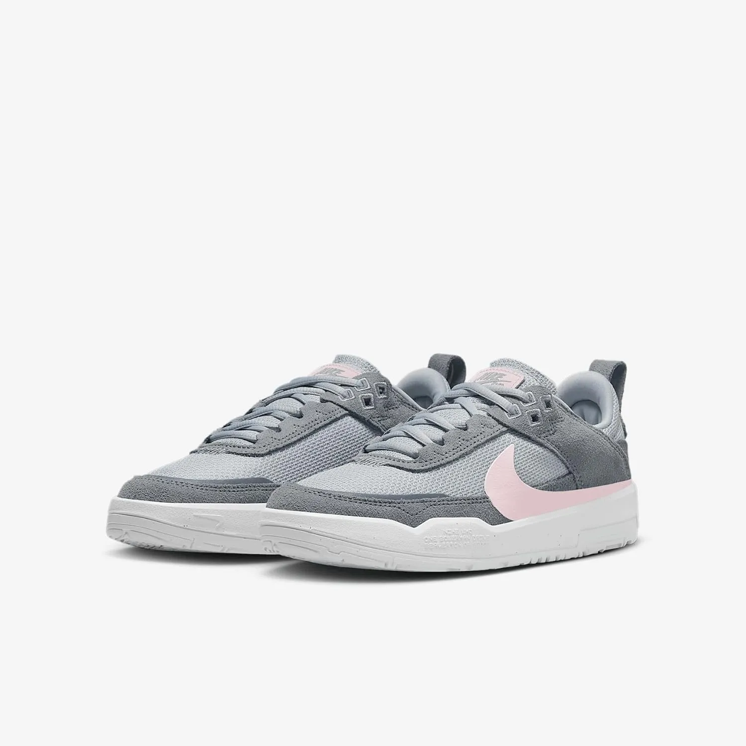 Nike SB Day One Big Kids' Skate Shoes (FN4210-003, Cool Grey/Wolf Grey/Pure Platinum/Pink Foam)