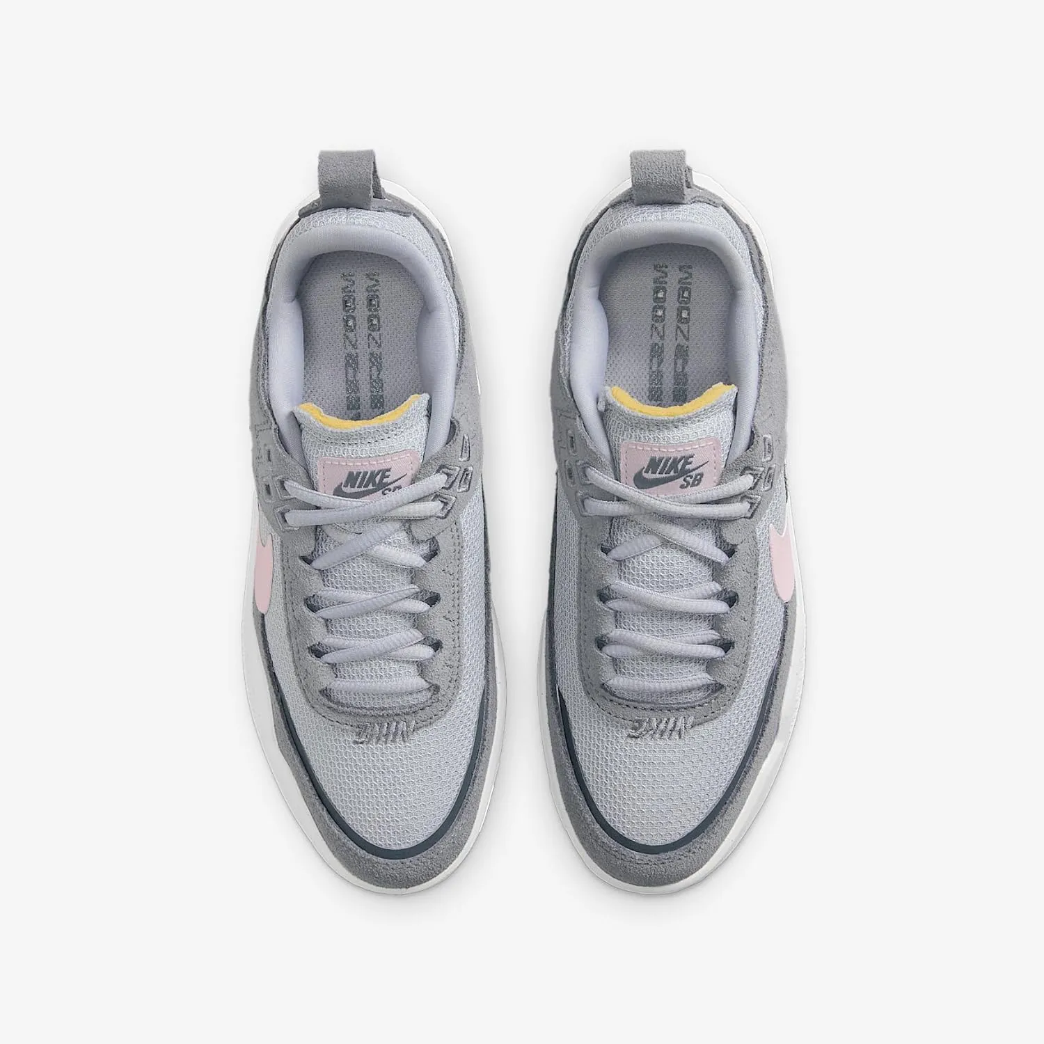 Nike SB Day One Big Kids' Skate Shoes (FN4210-003, Cool Grey/Wolf Grey/Pure Platinum/Pink Foam)