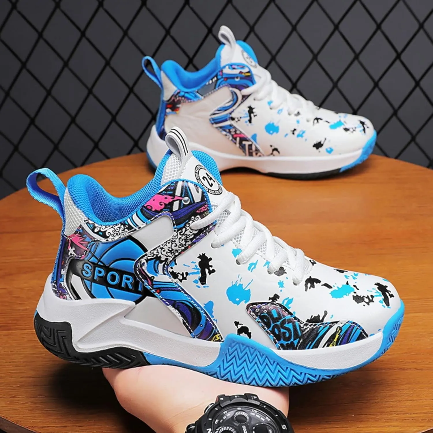 Non Slip Children's Sports Basketball Shoes