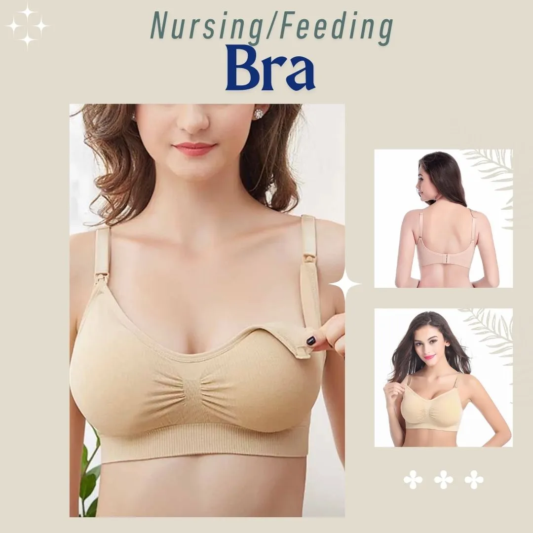 Nursing/Breastfeeding Essentials Combo for Mothers (Nursing Bra   Nursing Pads   Nursing Pillow   Nursing Cover)