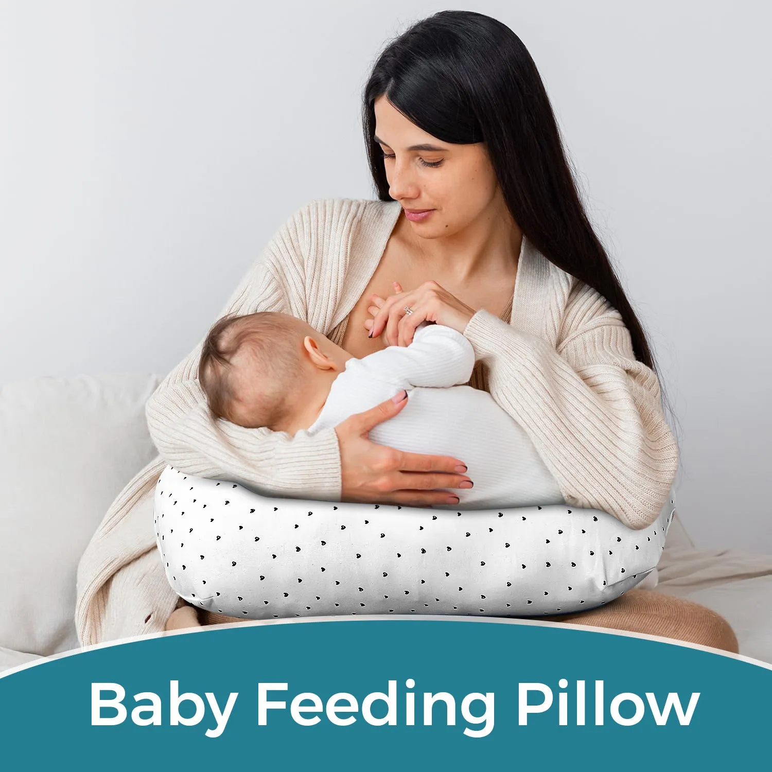 Nursing/Breastfeeding Essentials Combo for Mothers (Nursing Bra   Nursing Pads   Nursing Pillow   Nursing Cover)