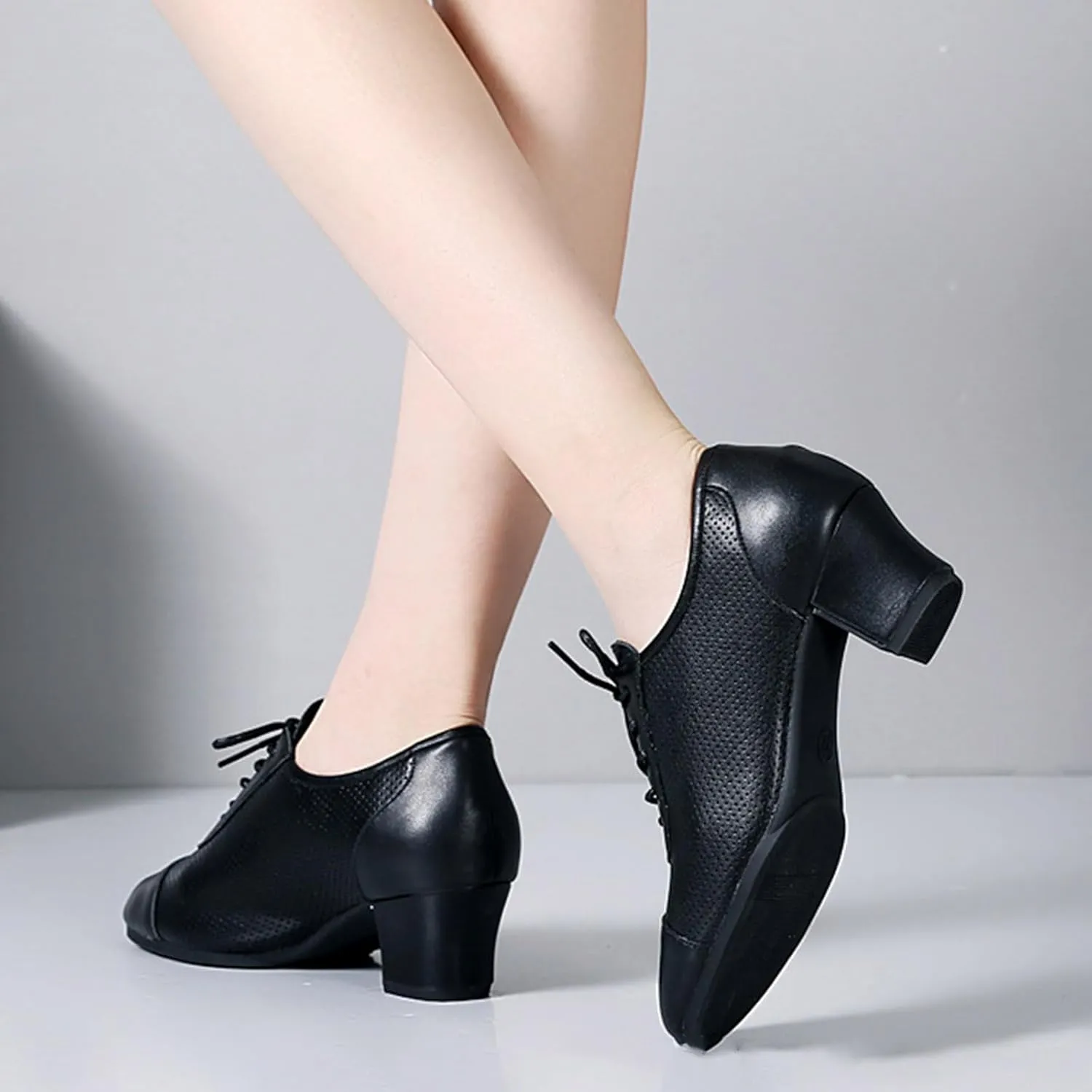 ONAIC Womens Ballroom Practice Shoes Latin Salsa Dance Shoes Professional Dancing Shoes for Social Dance Beginner