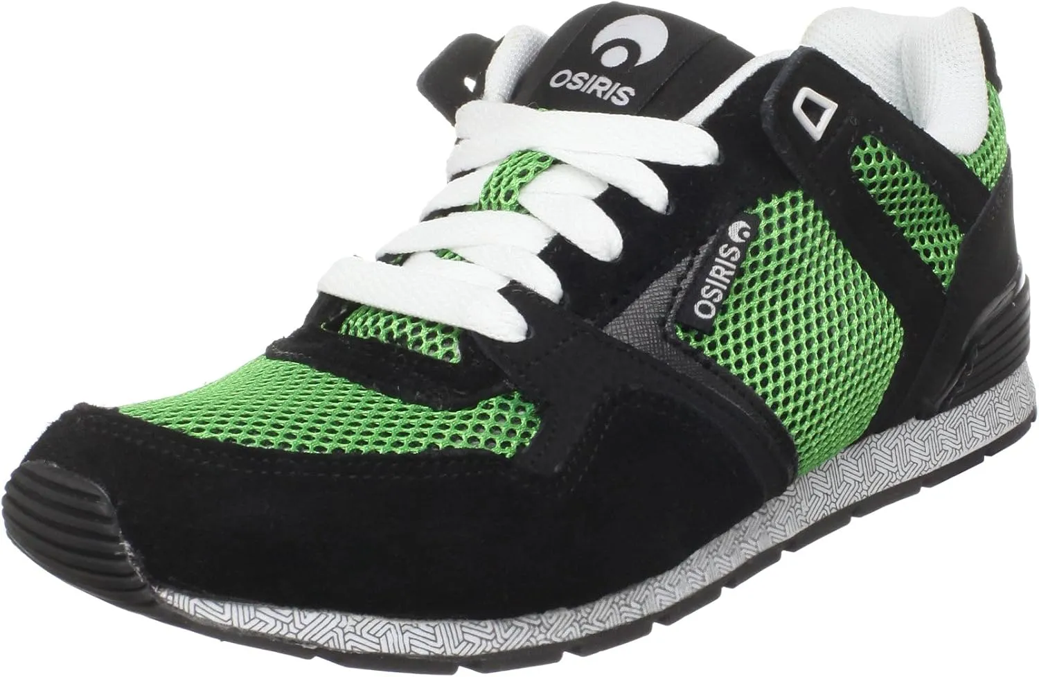 Osiris Men's Hayou LT Skate Shoe,Black/Green/White,10 M US