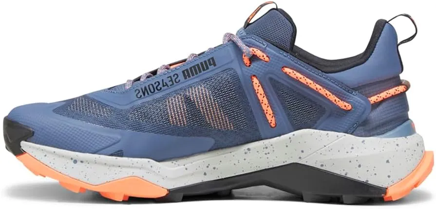 Puma Mens Explore Nitro Hiking Hiking Sneakers Shoes - Blue
