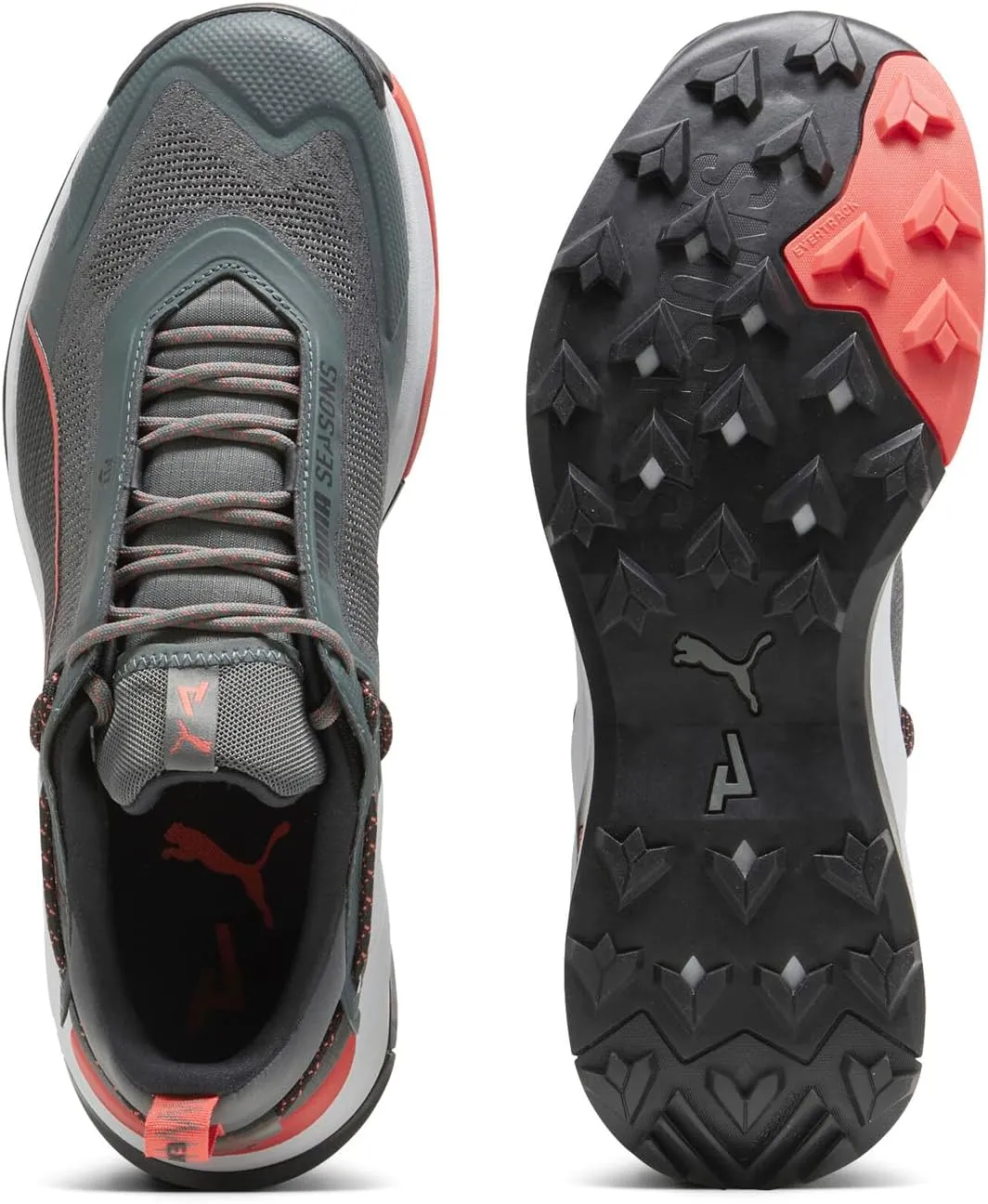 Puma Mens Explore Nitro Hiking Hiking Sneakers Shoes - Grey