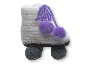 Roller Skate Style Baby Booties (Lavender)