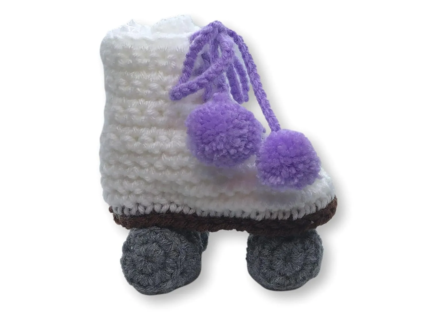 Roller Skate Style Baby Booties (Lavender)