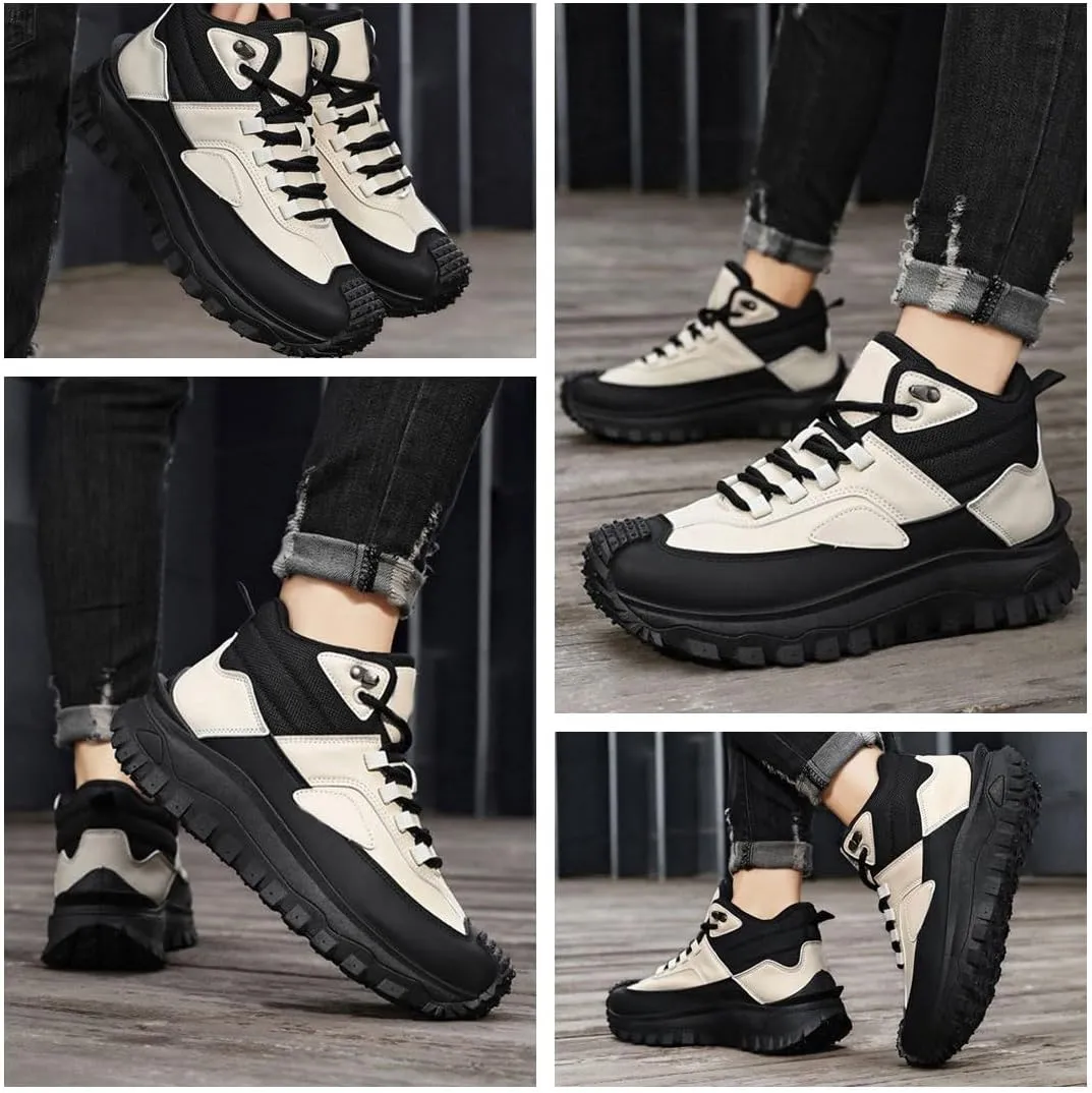 Safety Work Orthopedic Hiking Boots, Thick Soled Sports Outdoor Hiking Boots, Breathable & Cushioned Trail Shoes for Hiking and Outdoor Work