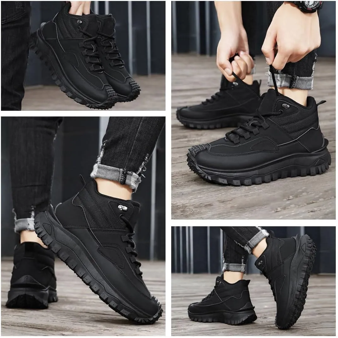Safety Work Orthopedic Hiking Boots, Thick Soled Sports Outdoor Hiking Boots, Breathable & Cushioned Trail Shoes for Hiking and Outdoor Work
