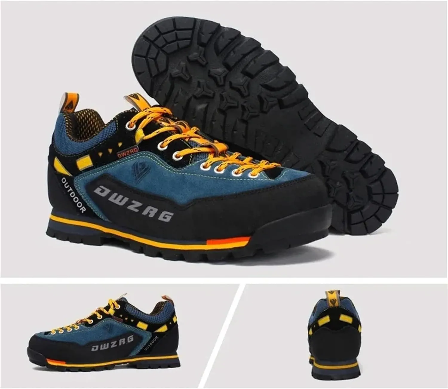 SANANG Men Hiking Shoes Outdoor Sport Leather Mountain Climbing Trekking Hunting Sneakers