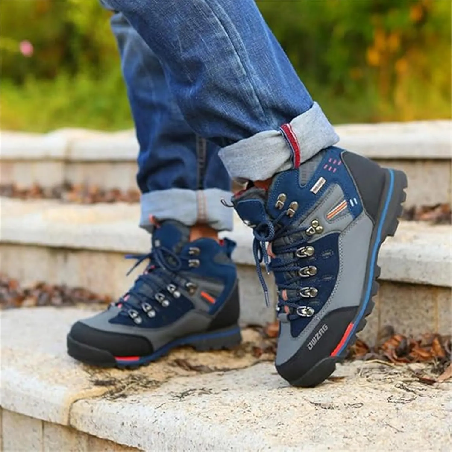 SANANG men outdoor ankle boots waterproof sports shoes mountain climbing